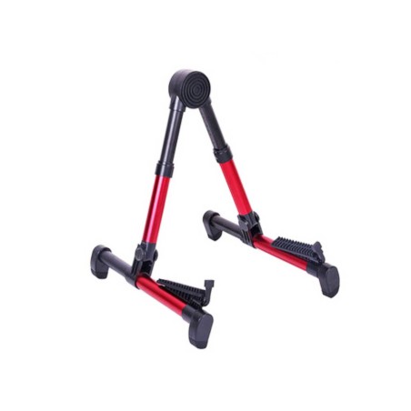 Supporto per chitarra pieghevole in Alluminio e ABS a protezione, SAC-1 Pro Red