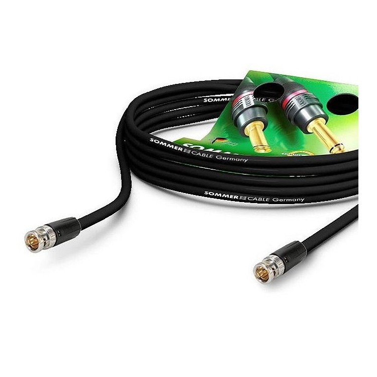 Cavo Video 6G HD-SDI 1mt, BNC Neutrik HDTV 4K, Sommer Cable SC-Vector 0.8/3.7