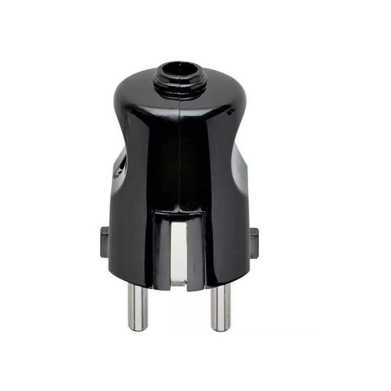Spina Volante Shuko Tedesca, Vimar 00230 2P+T 16 A 250 V, nero