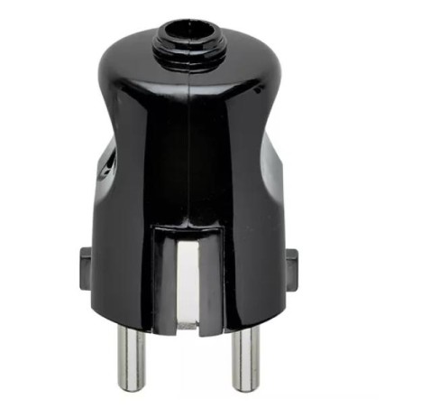 Spina Volante Shuko Tedesca, Vimar 00230 2P+T 16 A 250 V, nero