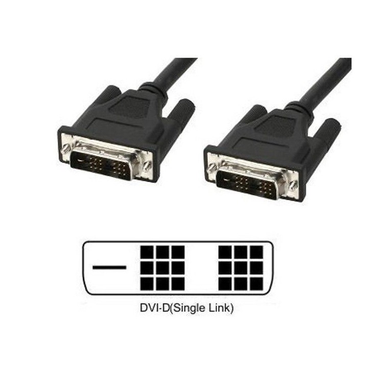 Cavo Monitor DVI digitale M/M Single Link 1,8m (DVI-D)