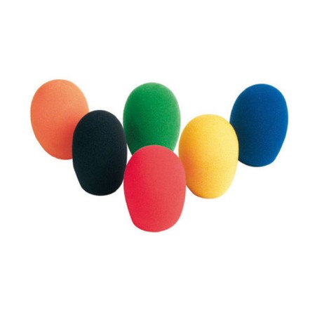 Set di 6 Spugne Antivento Antipop Colorate, per Microfono universali, Bespeco