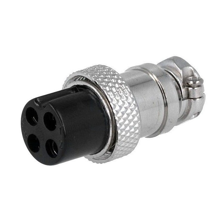 Presa Microfonica, Connettore Spina Femmina 4 Poli - CB