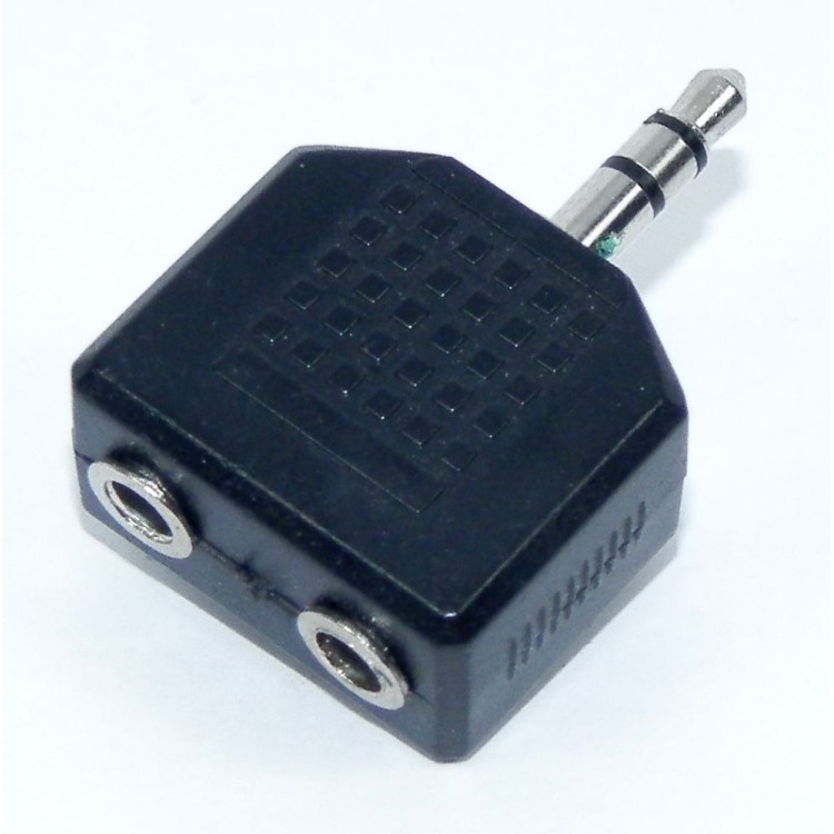Adattatore cuffie, Stereo a doppia presa Jack stereo 3,5 spina jack