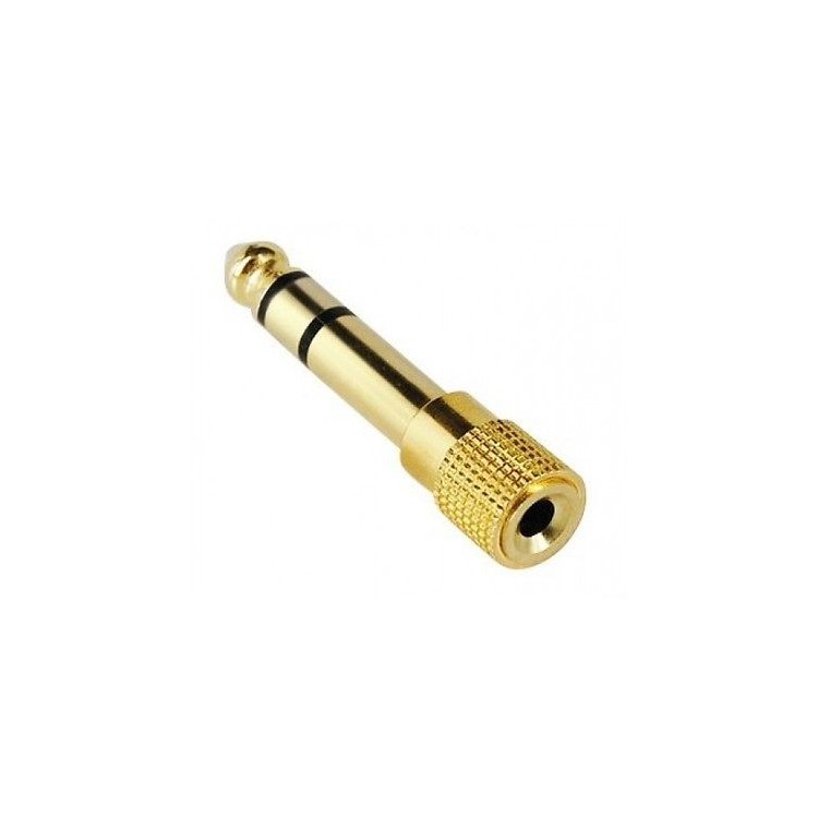 Adattatore Cuffia da Sina JACK 6,35 Stereo, a Presa JACK 3,5 Stereo Dorato Adattatore Cuffia da Sina JACK 6,35 Stereo, a Presa JACK 3,5 Stereo Dorato